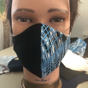 Men’s size face mask, filter pocket, 2 layers